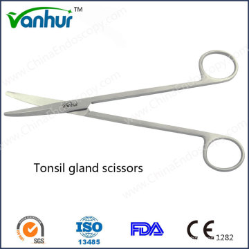 Instrumentos gerais de garganta Tonsil Gland Scissors